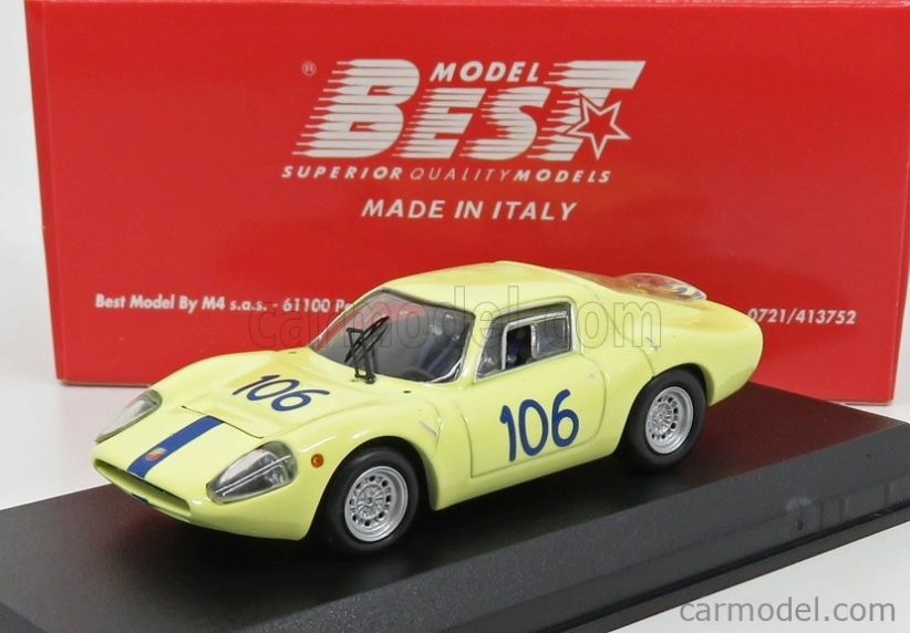 Najlepší model Fiat Abarth Ot1300 N 106 Targa Florio 1968 Virgilio - Panepinto 1:43 Yellow