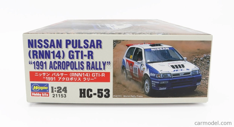 Hasegawa Nissan Pulsar Gti-r N 18 Rally Acroplis 1991 B.melander - S.blomqvist 1:24 /