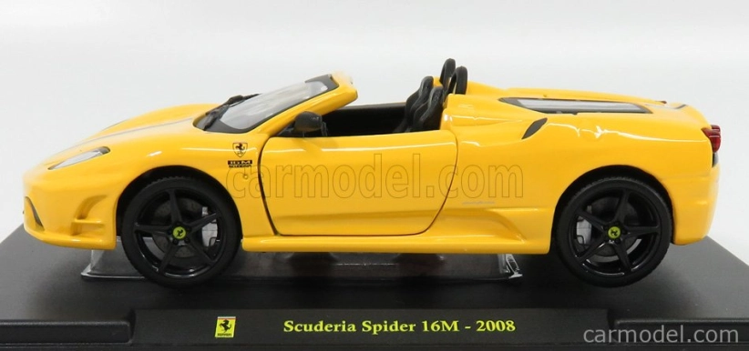 Edicola Ferrari F430 Scuderia Spider 16m 2008 - Con Vetrina - S vitrínou 1:24 Yellow