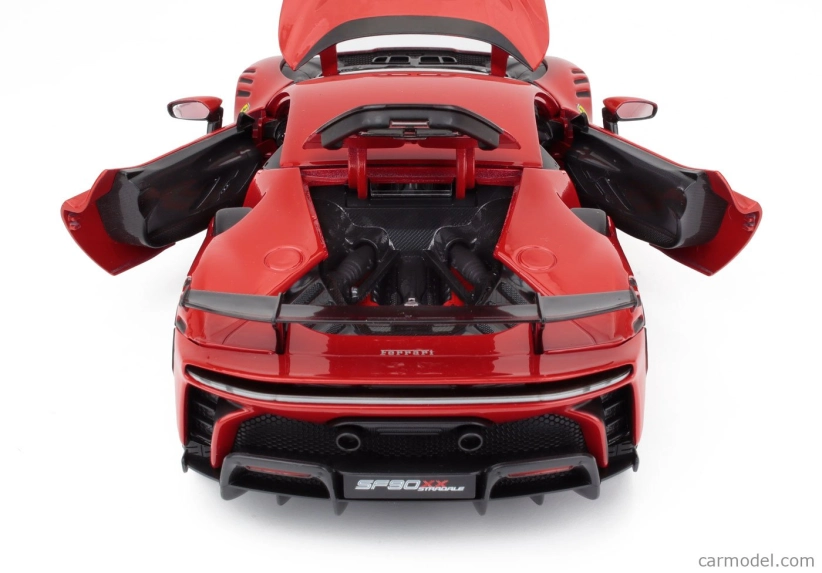 Bburago Ferrari Sf90 Xx Stradale 2024 1:18 Rosso Corsa – červeno-čierna