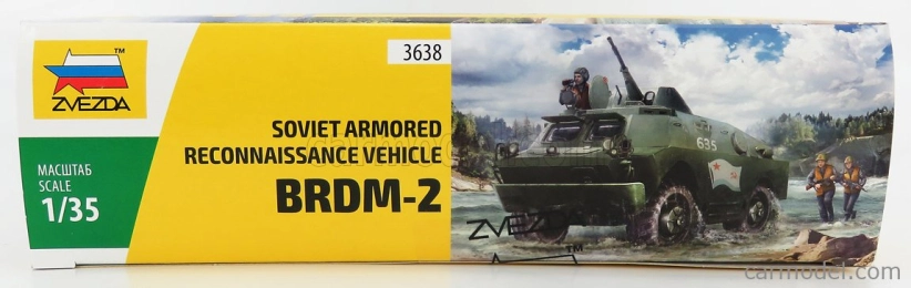 Zvezda Brdm Tank Soviet Armored Reconnaisance Vehicle Brdm-2 1999 1:35 /