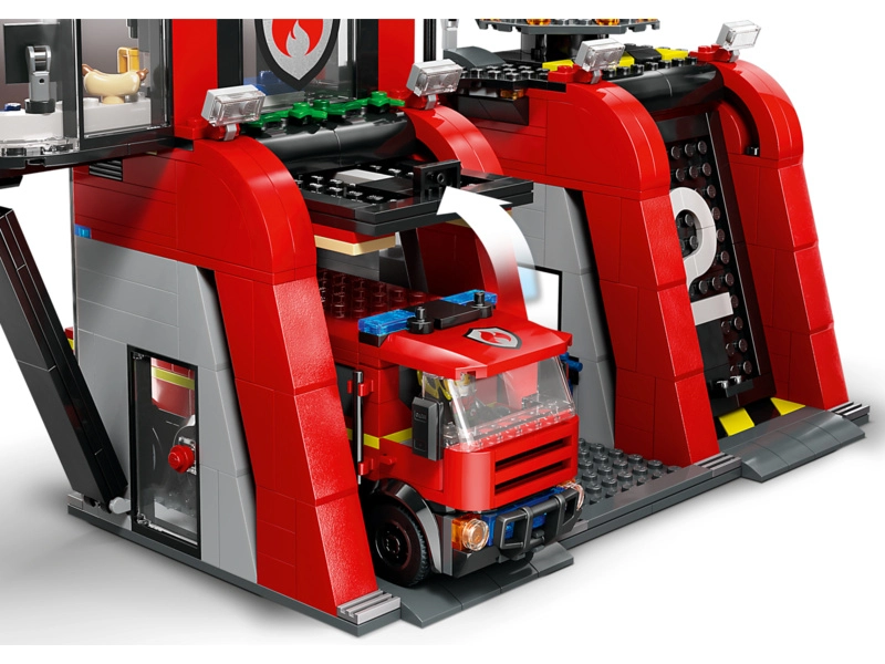 LEGO City - Hasičská stanica s hasičským vozidlom