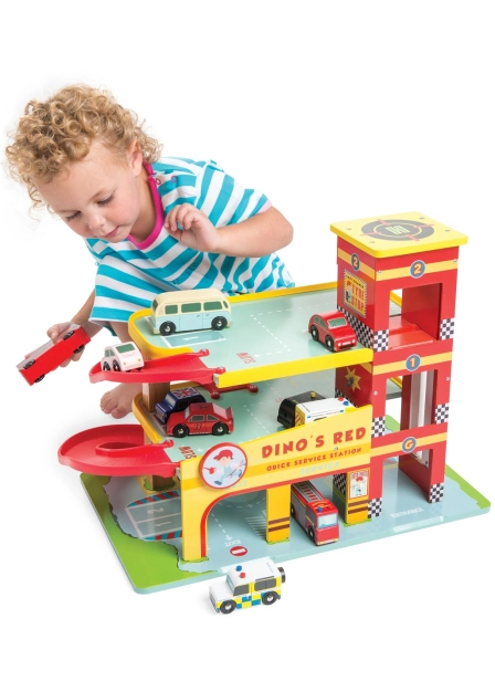 Le Toy Van Garage Dino's Red