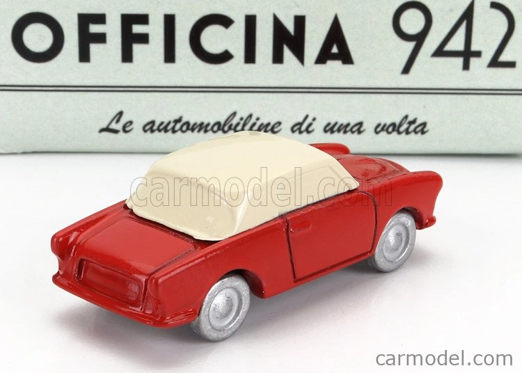 Officina-942 Siata Amica 57 Coupe (základ Fiat 600) 1957 1:76 Červená slonovina