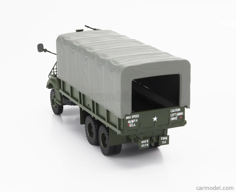Perfex GMC 353 Afkwx Truck Bache Military Telonato 3-assi (the Red Bull) 1944 1:43 Vojenská Zelená