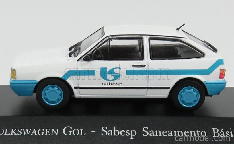 Edicola Volkswagen Gol Sabesp Saneamento Basico 1980 1:43 Bílá Světle Modrá