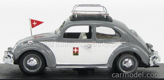 Rio-models Volkswagen Beetle Swiss Post 1963 1:43 čierna biela