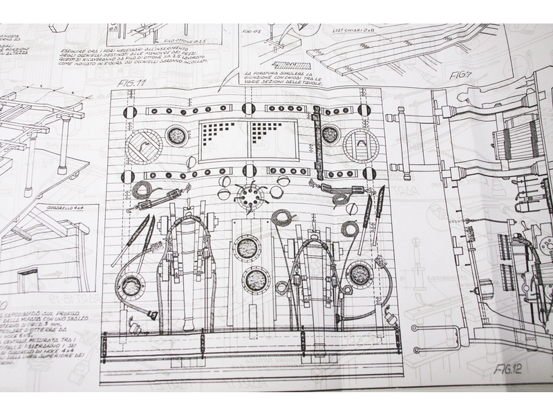 Mantua Model Dělová paluba řez 1:23 kit