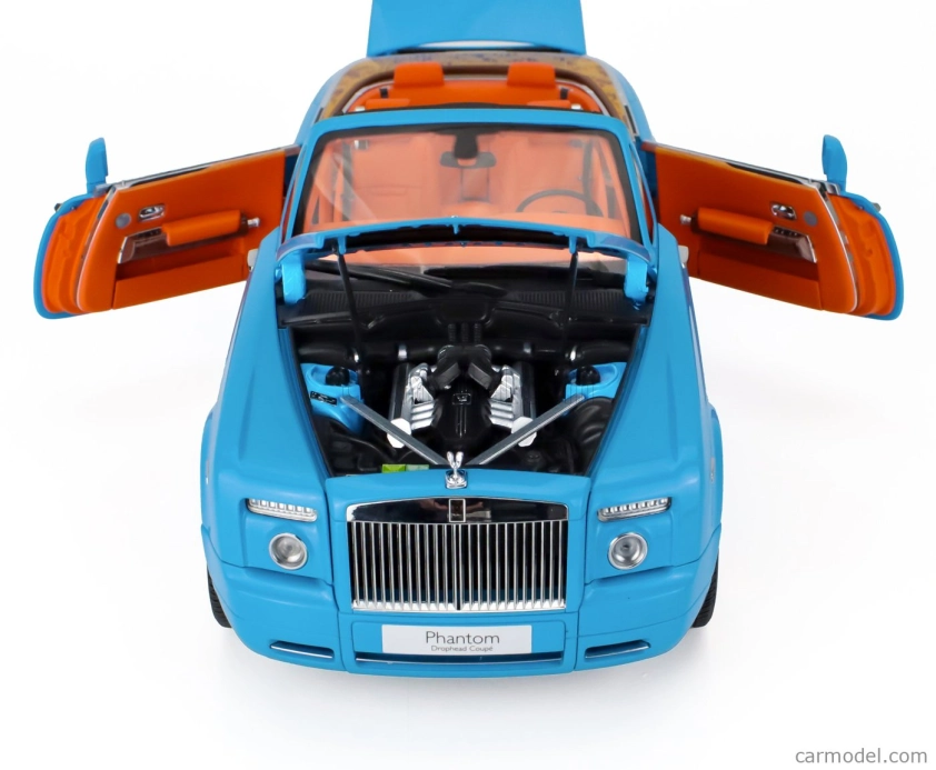 Kyosho Rolls royce Phantom Drophead Cabriolet 2-dverový 2013 1:18 Light Blue
