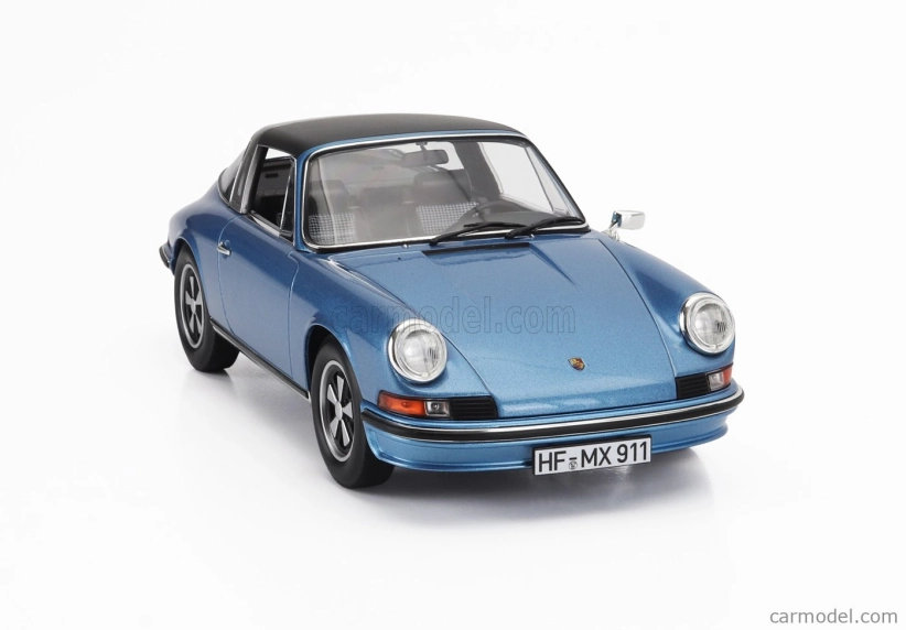 Norev Porsche 911s 2.4 Targa 1973 1:18 Blue Met