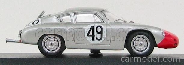 Best-model Porsche 1600gs Abarth N 49 Sebring 1962 Strle - Hahnl 1:43 Silver Red