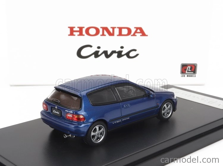 Lcd-model Honda Civic Eg6 Vtec 1993 1:64 Blue
