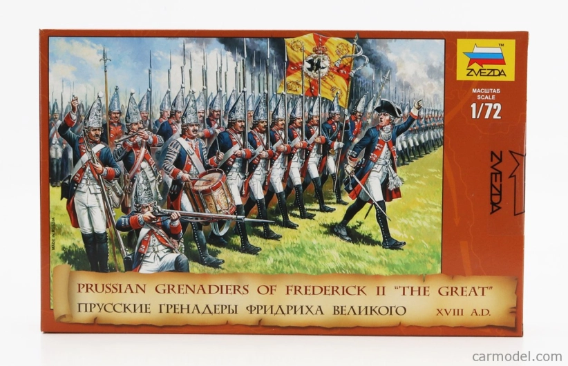 Zvezda Figures Prussian Grenadiers Of Frederick Ii The Great 1:72 /