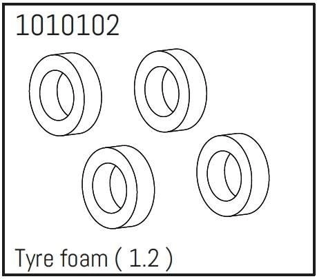 HBP240204 - (1010102) 1.2" Tyre Foam - PRO Crawler 1:18 (4)