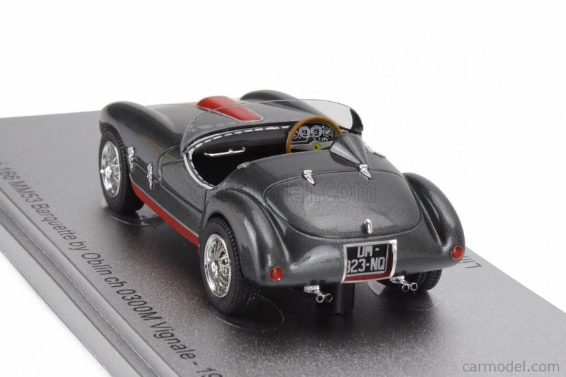 Kess-model Ferrari 166 Mm53 Spider Barquette Ch.0300m Vignale by Oblin 1955 1:43 sivočervená