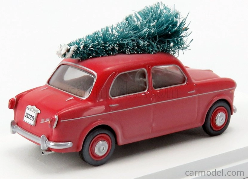 Rio-models Fiat 1100/103 1954 - Christmas Edition 2020 - Con Babbo Natale - With Figure Santa Claus 1:43 Red