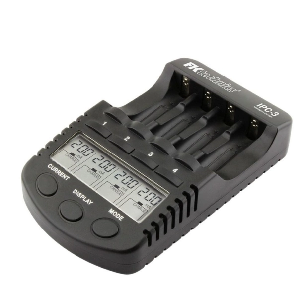 Inteligentná mikroprocesorová nabíjačka IPC-3 pre NiMH, NiCd - AA, AAA + USB