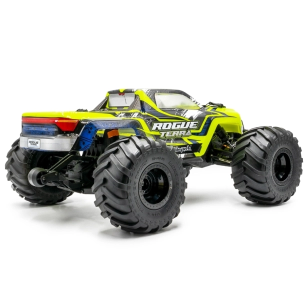 ROGUE TERRA RTR Brushed/jednosmerný motor monster truck 4WD, žltá verzia