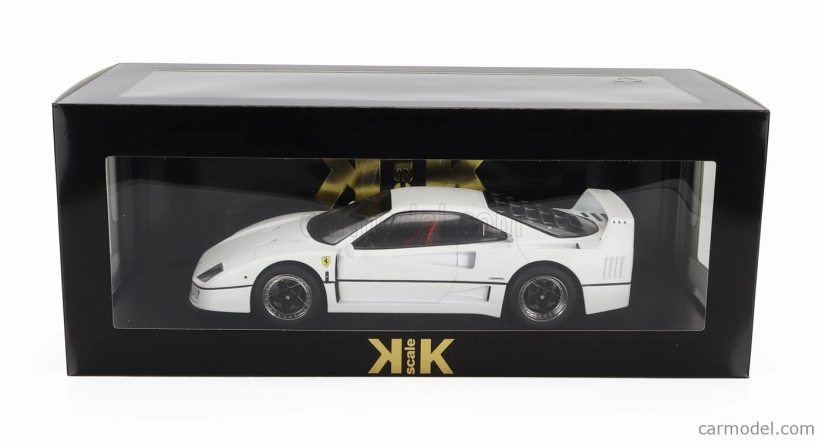 Kk-scale Ferrari F40 1987 - Personal Car Sultan Of Brunei 1:18 Bílá