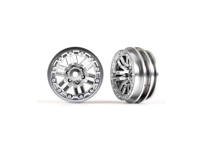 Traxxas disk 1.0" twin-spoke polomatný chróm (2)