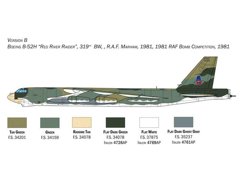 Italeri Boeing B-52H Stratofortress (1:72)