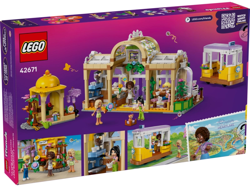 LEGO Friends - kaviareň plná rastlín a kvetinárstvo