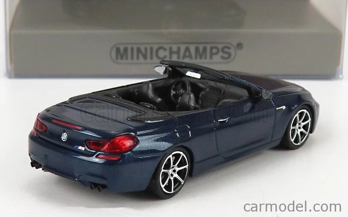 Minichamps BMW radu 6 M6 Cabriolet Open (f13) 2015 1:87 Blue Met