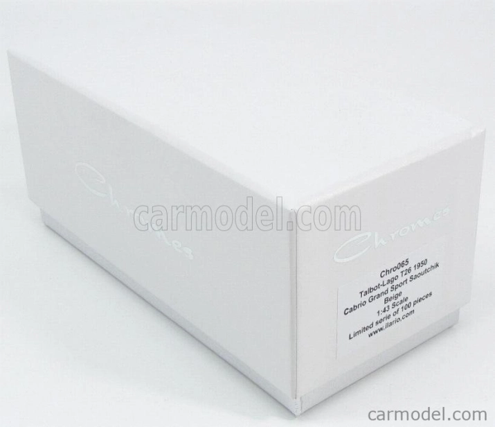 Chromes Talbot Lago T26 Cabriolet Grand Sport Saoutchik 1950 1:43 Beige