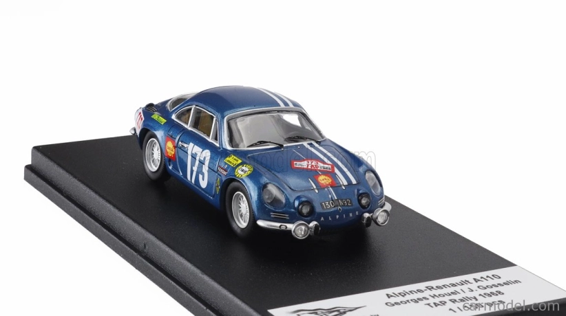 Trofeu Renault Alpine A110 (night Version) N 173 Rally Tap 1968 Georges Houel - Jean Gosselin 1:43 Blue