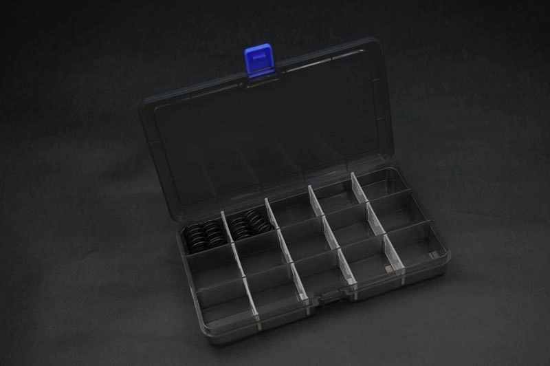 Box na díly 177x102x25 mm (15 přihrádek, vyjímatelné přepážky)