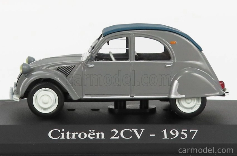 Edicola Citroen 2cv Cabriolet Closed 1957 - Con Vetrina - With Showcase 1:43 Grey