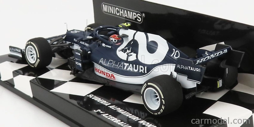Minichamps Alpha tauri F1 At02 Honda Ra620h Team Alpha Tauri N 10 3rd Azerbaijan Gp 2021 Pierre Gasly 1:43 Biela modrá