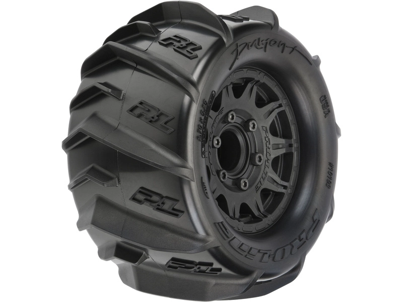 Kolesá Pro-Line 2,8", pneumatiky Dumont, čierny disk Raid H12 (2)