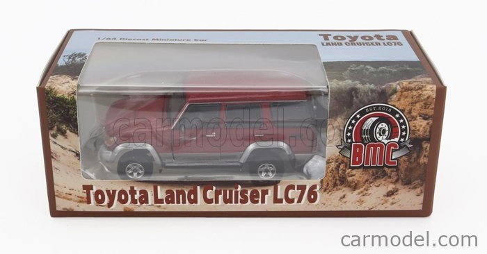 Bm-creations Toyota Land Cruiser Lc76 2014 1:64 Červená Stříbrná