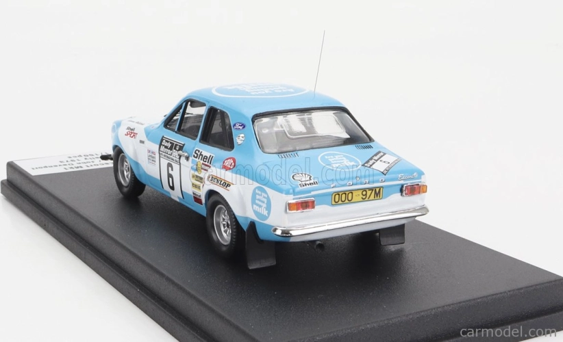 Trofeu Ford england Escort Mki (nočná verzia) N 6 Rally Rac Lombard 1973 Hannu Mikkola - John Davenport 1:43 Svetlo modrá biela