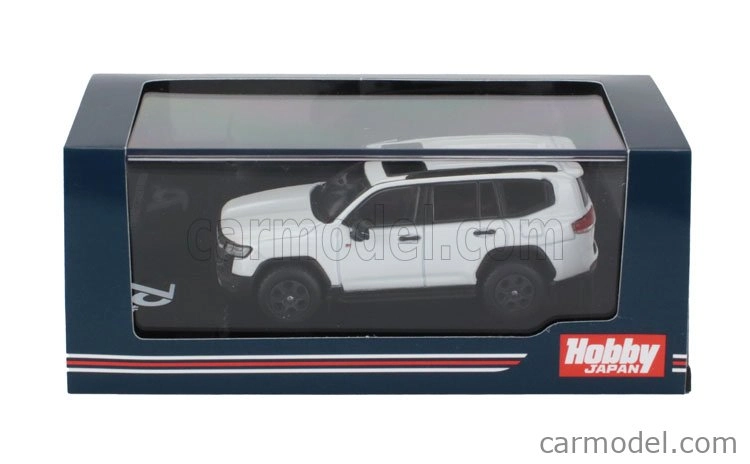 Zapaľovanie-model Toyota Land Cruiser (ja300w) Gr Sport 2023 - Čierno-červený interiér 1:64 White Pearl