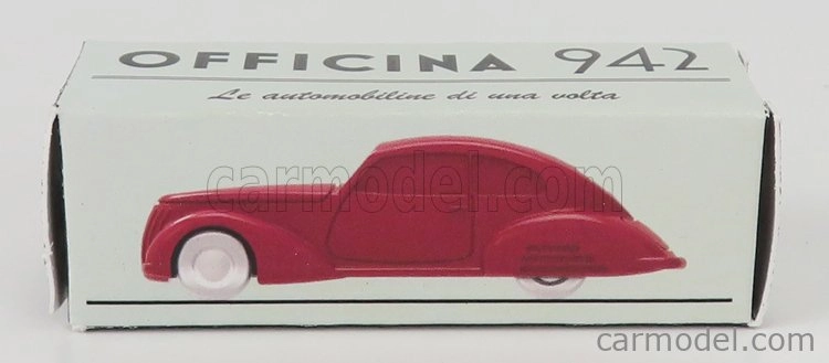 Officina-942 Fiat 1500 Berlinetta Superleggera Touring 1939 1:76 červená
