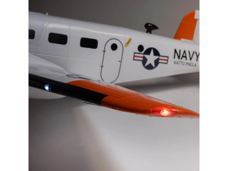 E-flite Beechcraft D18/RC-45J 1.5m BNF Basic AS3X+ SAFE Select