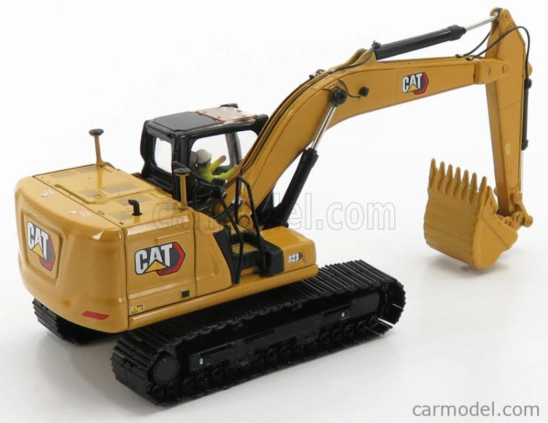 Dm-models Caterpillar Cat323 Escavatore Cingolato - Tractor Hydraulic Excavator 1:50 Žlutá Černá