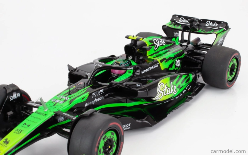 Solido Sauber F1  C44 Team Stake Kick N 24 Las Vegas Usa Gp 2024 Zhou Guanyu 1:18 Zelená Černá