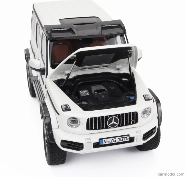 Nzg Mercedes benz G-class G63 4x4 Amg 2023 1:18 Opalith White