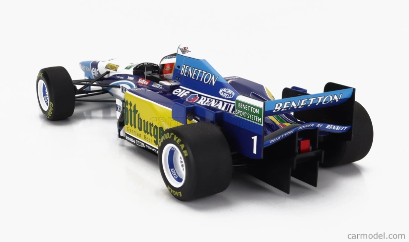Minichamps Benetton F1 B195 Team Mild Seven Renault N 1 World Champion Winner European Gp 1995 Michael Schumacher 1:18 Modrá Žlutá