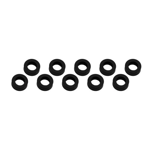 3x6x2mm alu podložky černé (10 ks.)