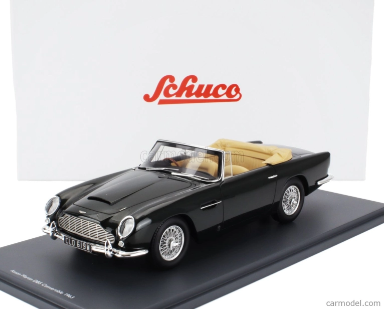 Schuco Aston martin Db5 Volante Cabriolet Open 1964 1:18 Grey Met