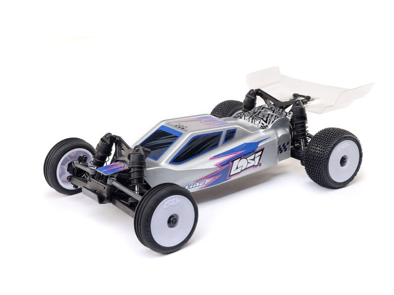RC auto Losi Micro-B 1:24 RTR, strieborné