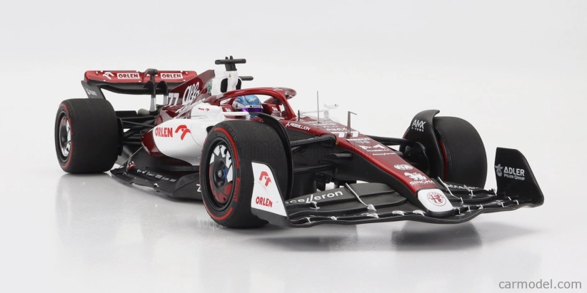 Minichamps Alfa romeo F1 C42 Team Orlen Racing N 77 6. GP Bahrajnu 2022 Valtteri Bottas 1:18 Biela červená met.
