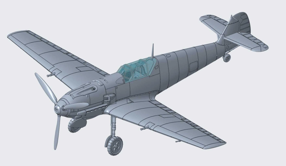 Plastic ModelKit lietadlo 03781 - Messerschmitt Bf109E-3 (1:72)