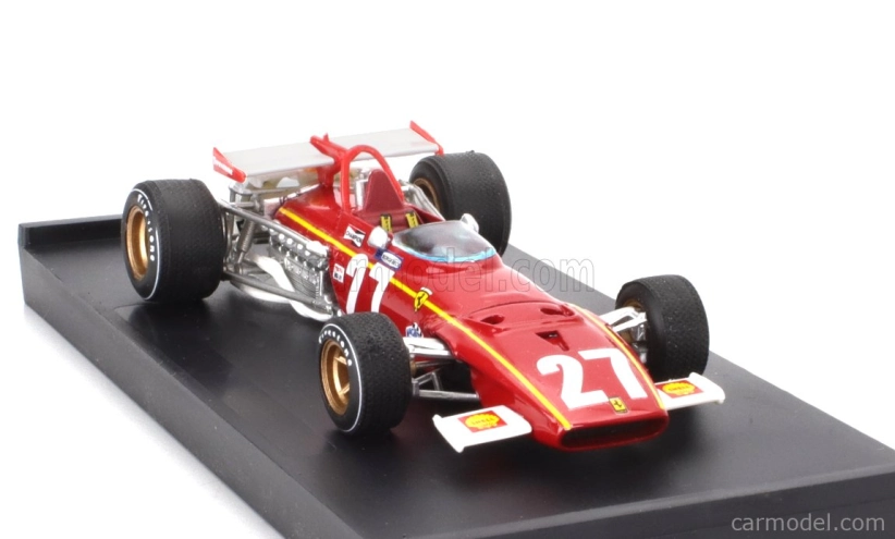 Brumm Ferrari F1 312b N 27 Belgium Gp 1970 Jacky Ickx 1:43 Červená Bílá