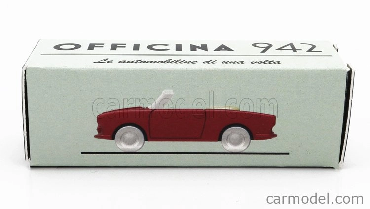 Officina-942 Siata Amica 56 Spider (základ Fiat 600) 1956 1:76 Červená