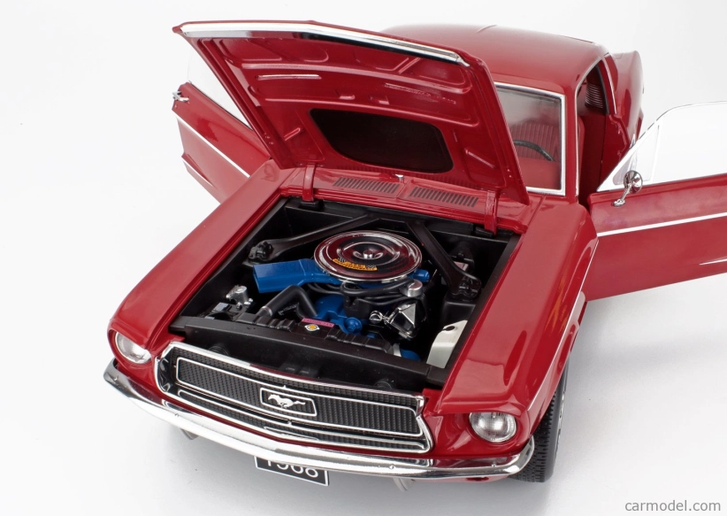 Ford usa Mustang Gt Fastback Coupe 1968 1:12 Červená